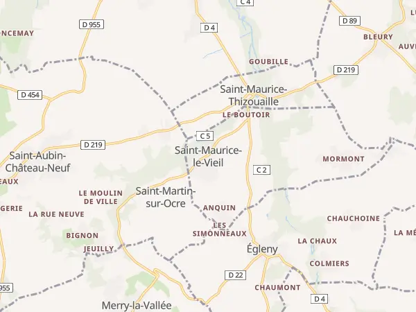Plan de Saint-Maurice-le-Vieil