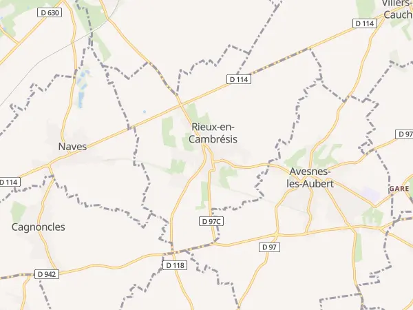 Plan de Rieux-en-Cambrésis