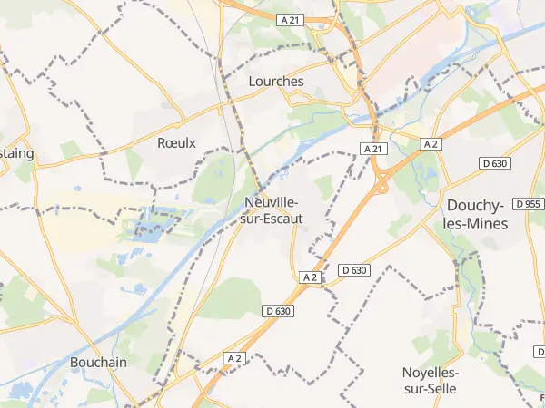 Plan de Neuville-sur-Escaut