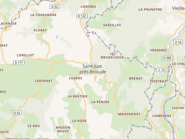 Plan de Saint-Just-près-Brioude