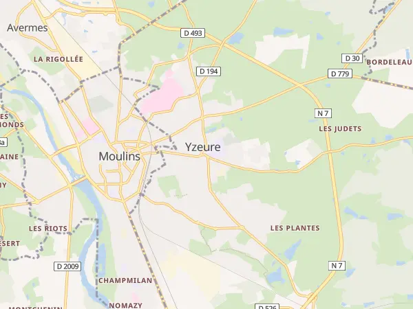 Plan de Yzeure