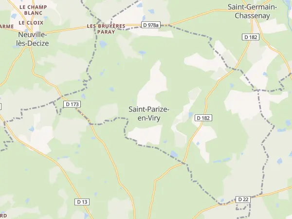 Plan de Saint-Parize-en-Viry