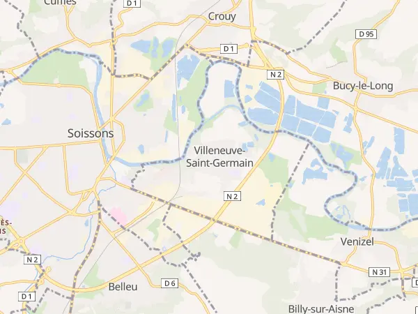 Plan de Villeneuve-Saint-Germain