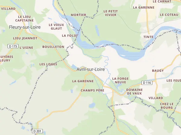 Plan de Avril-sur-Loire
