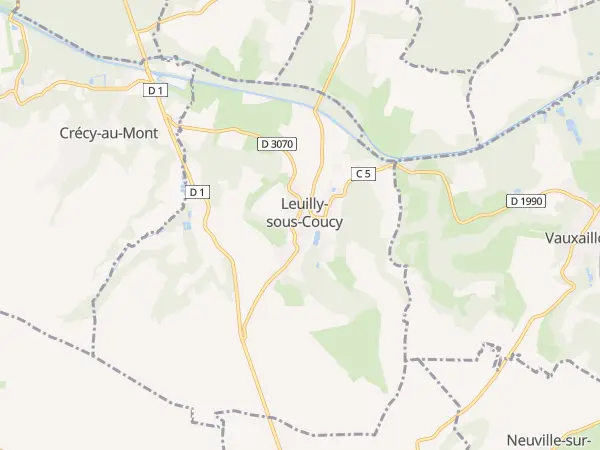 Plan de Leuilly-sous-Coucy