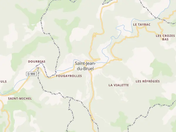 Plan de Saint-Jean-du-Bruel