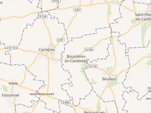 Plan de Boussières-en-Cambrésis