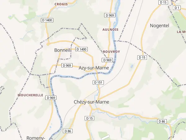Plan de Azy-sur-Marne