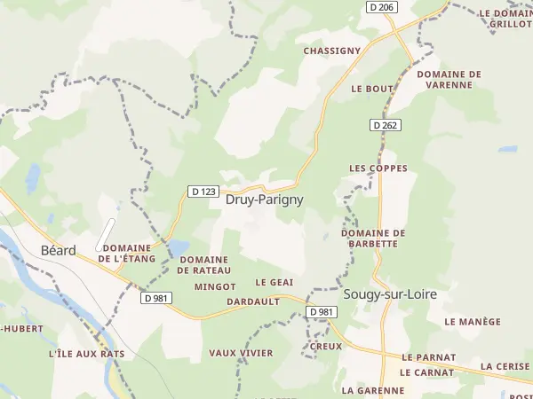 Plan de Druy-Parigny