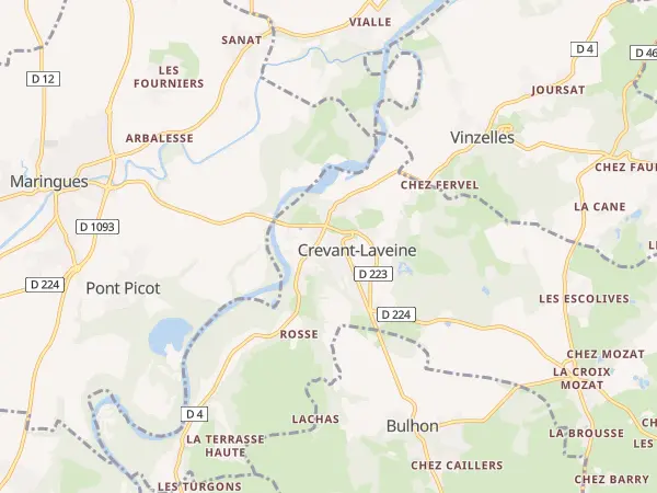 Plan de Crevant-Laveine
