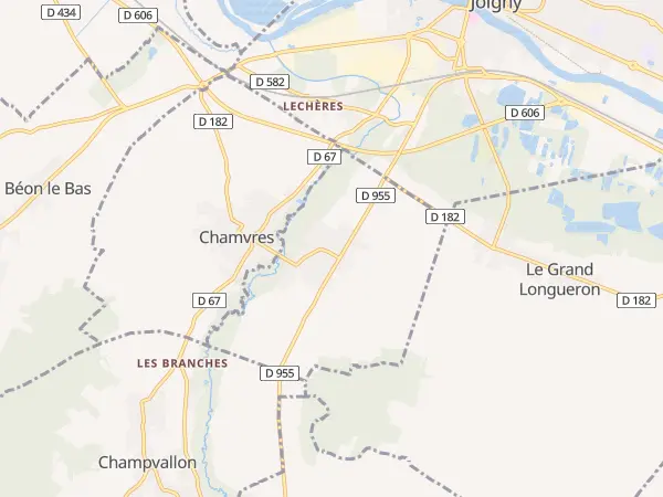 Plan de Paroy-sur-Tholon