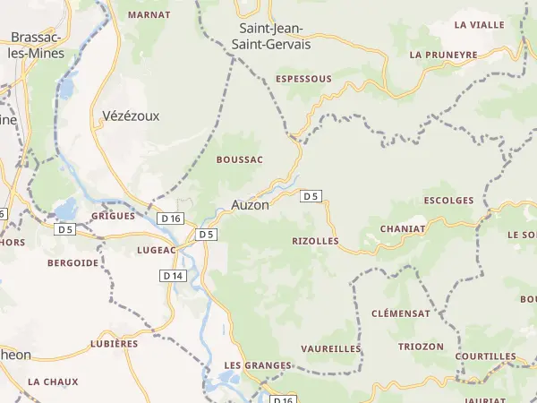 Plan de Auzon