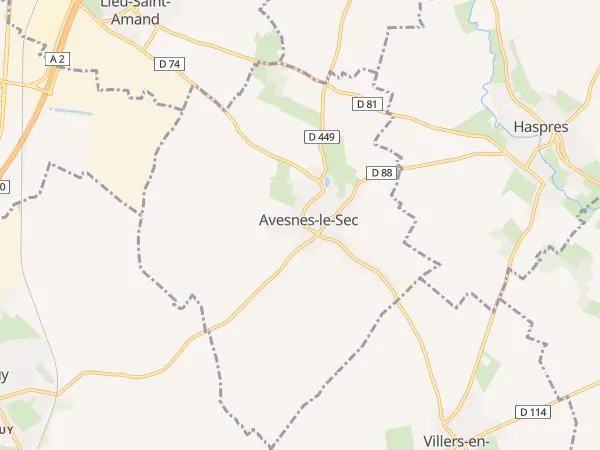 Plan de Avesnes-le-Sec
