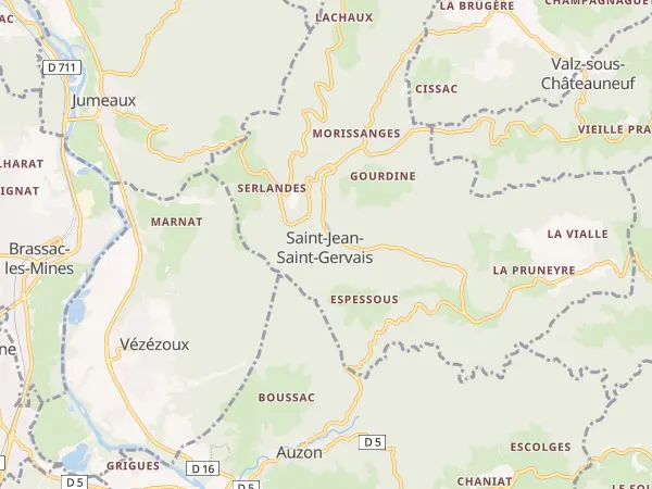 Plan de Saint-Jean-Saint-Gervais