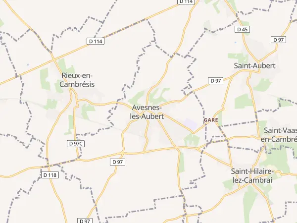 Plan de Avesnes-les-Aubert