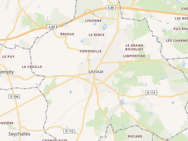 Plan de Lezoux