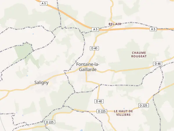 Plan de Fontaine-la-Gaillarde