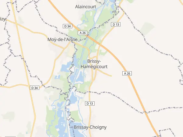 Plan de Brissy-Hamégicourt