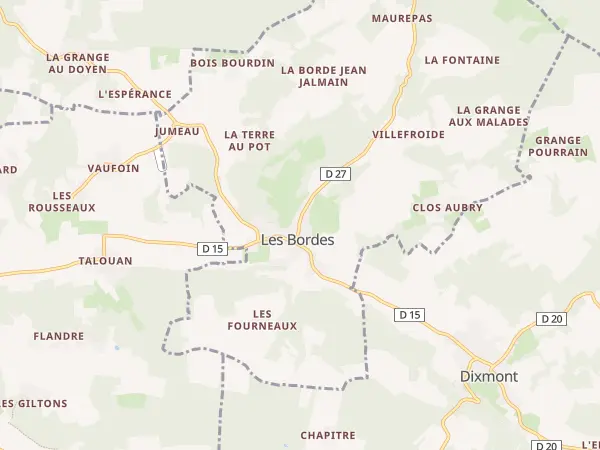 Plan des Bordes