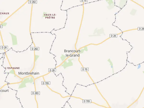 Plan de Brancourt-le-Grand