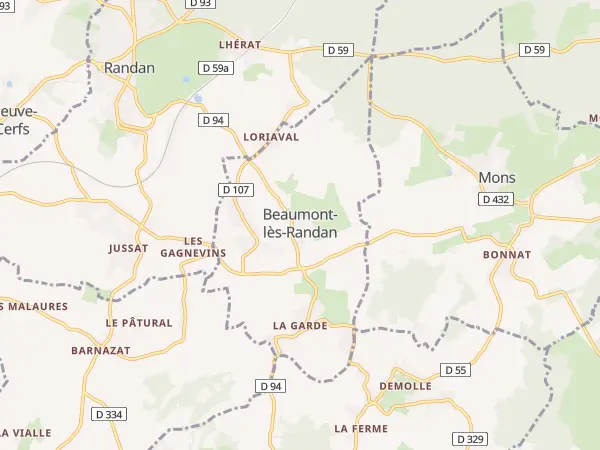 Plan de Beaumont-lès-Randan