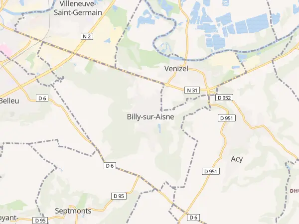 Plan de Billy-sur-Aisne