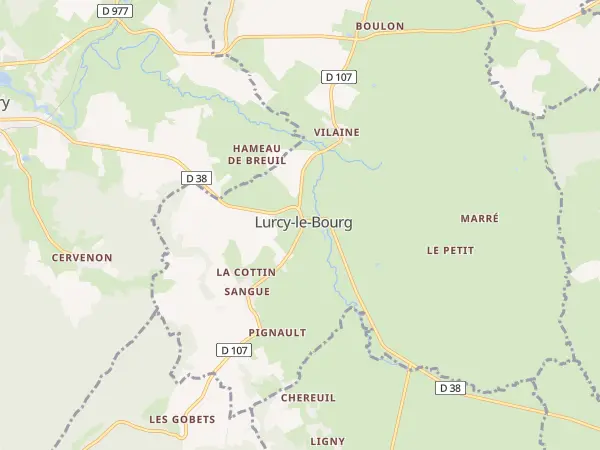 Plan de Lurcy-le-Bourg