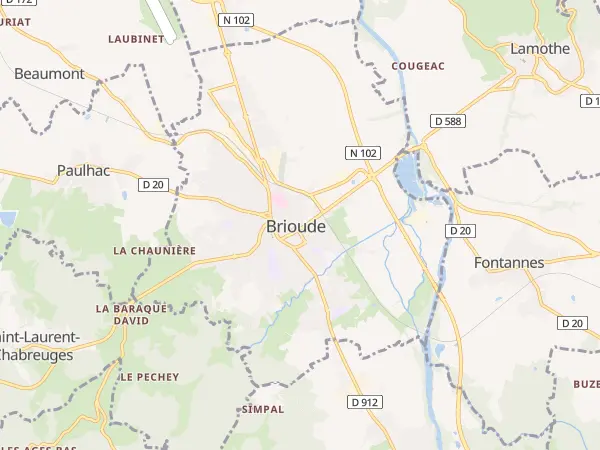 Plan de Brioude