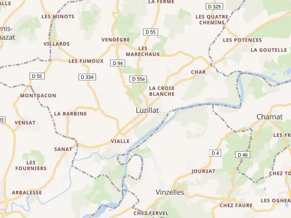 Plan de Luzillat