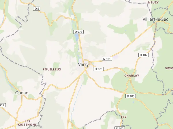 Plan de Varzy