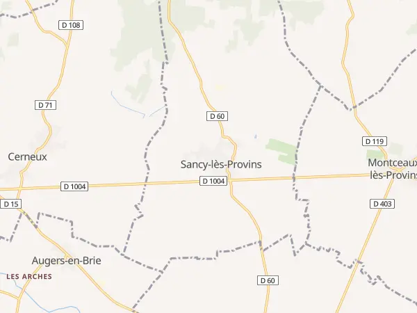 Plan de Sancy-lès-Provins