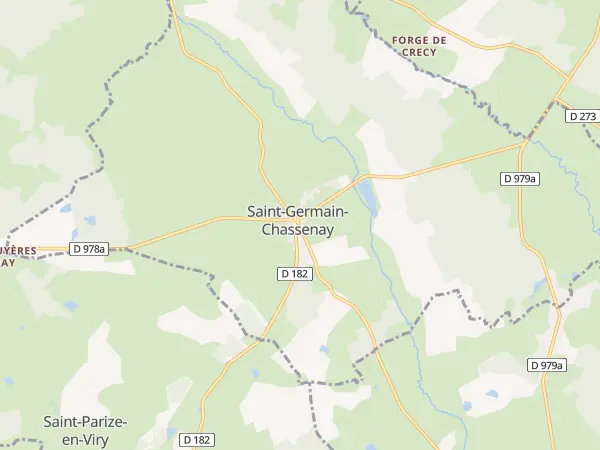 Plan de Saint-Germain-Chassenay