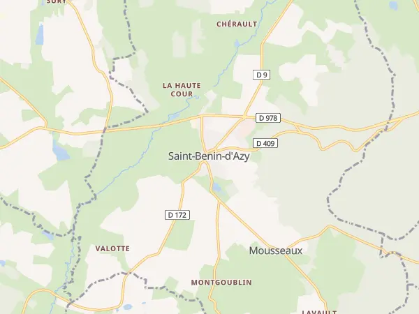 Plan de Saint-Benin-d’Azy