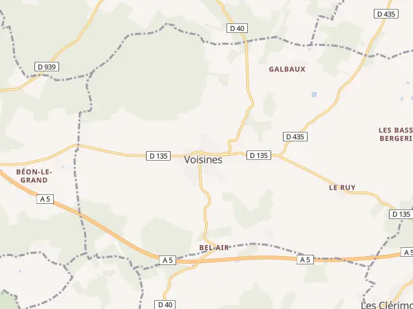 Plan de Voisines