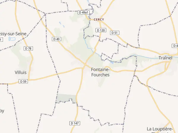 Plan de Fontaine-Fourches