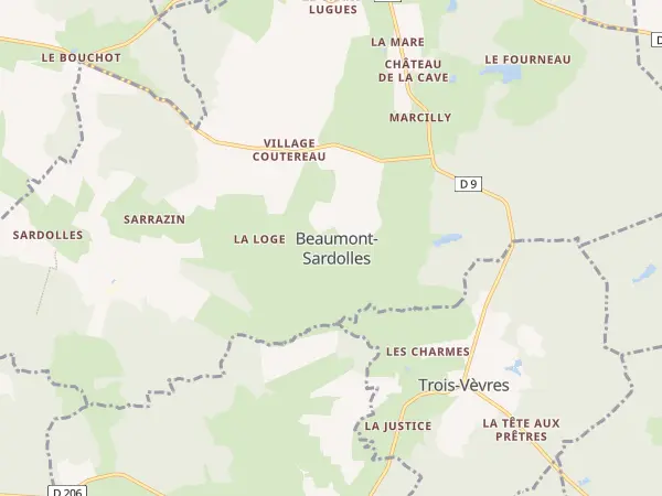 Plan de Beaumont-Sardolles