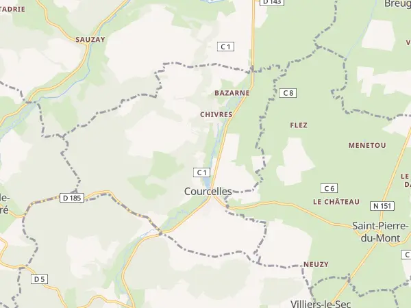 Plan de Courcelles