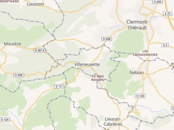 Plan de Villeneuvette