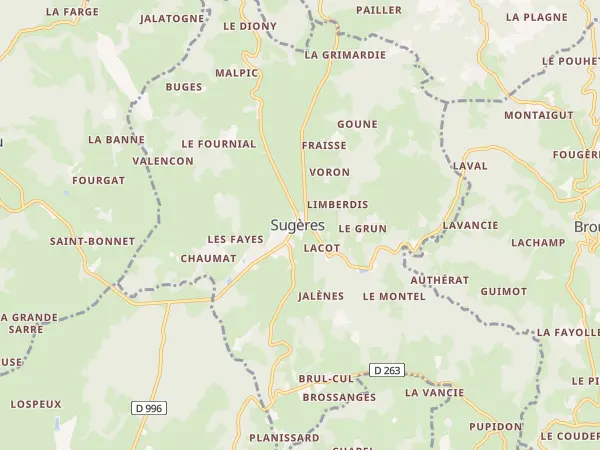 Plan de Sugères