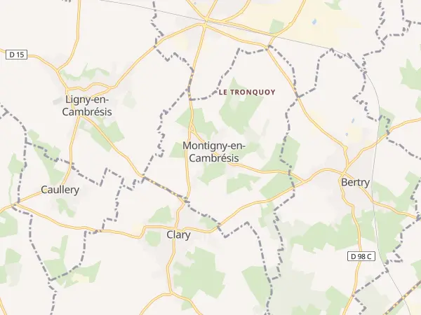 Plan de Montigny-en-Cambrésis