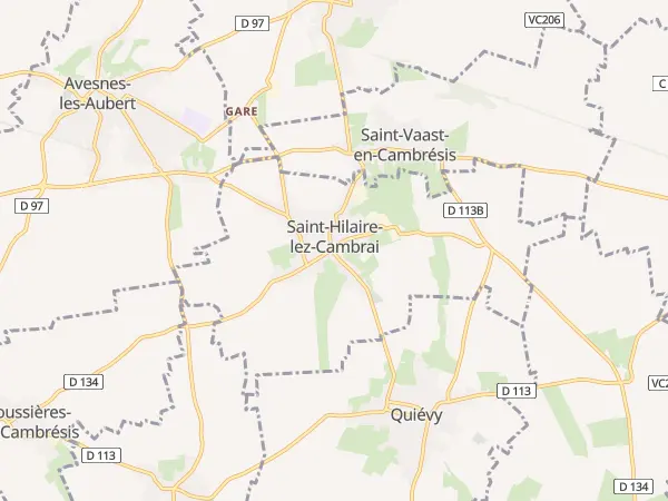 Plan de Saint-Hilaire-lez-Cambrai