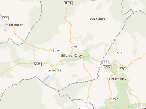 Plan de Billy-sur-Oisy