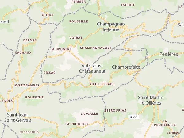 Plan de Valz-sous-Châteauneuf