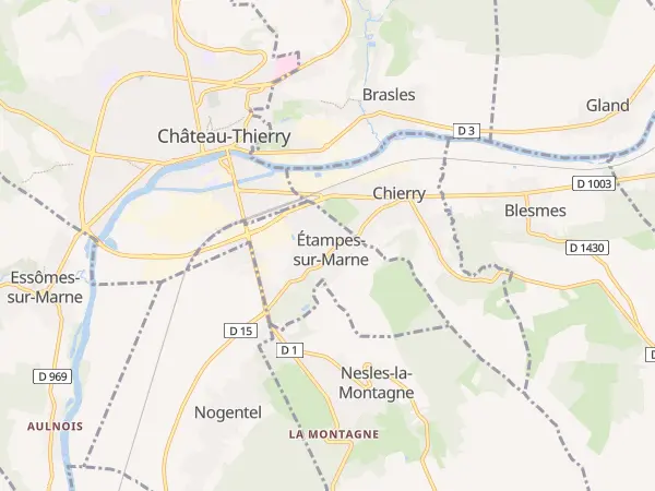 Plan de Étampes-sur-Marne