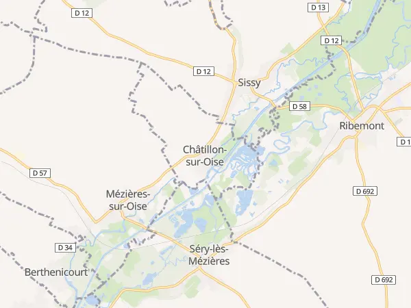 Plan de Châtillon-sur-Oise