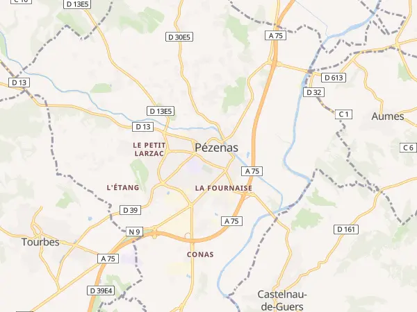 Plan de Pézenas