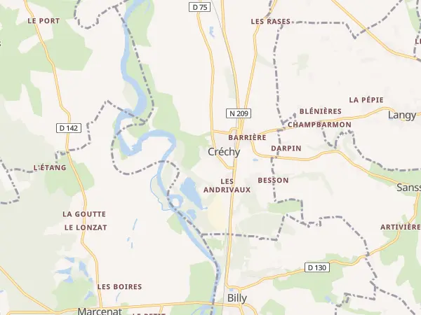 Plan de Créchy