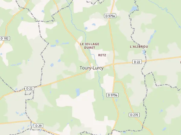 Plan de Toury-Lurcy