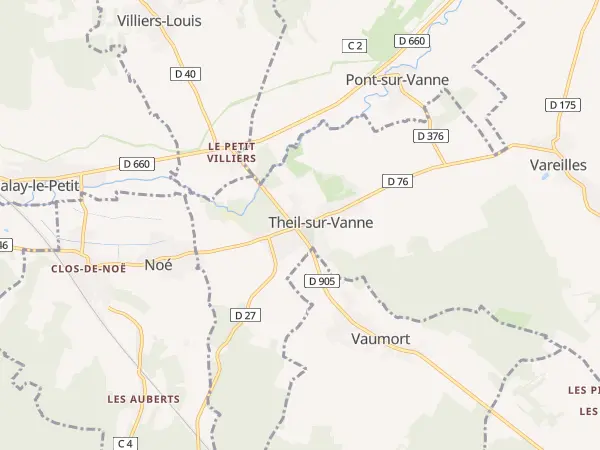 Plan des Vallées de la Vanne