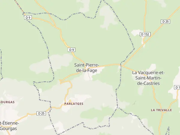 Plan de Saint-Pierre-de-la-Fage